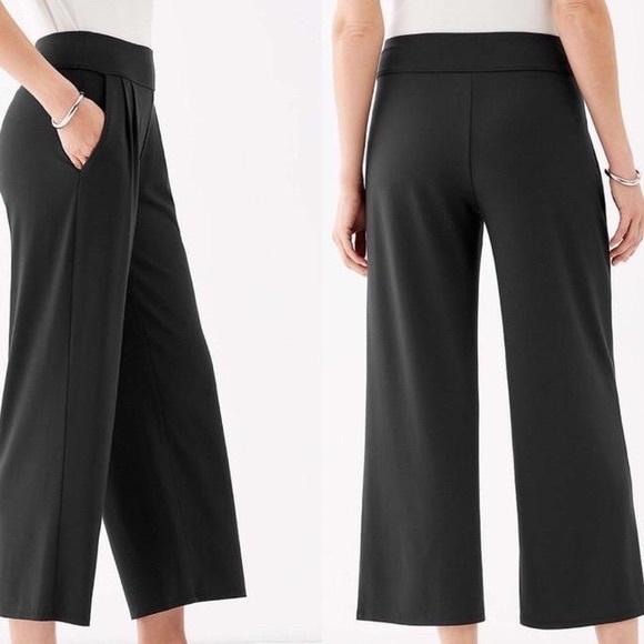 J Jill Pants Wearever collection Pleated Cropped. Wide Leg - Picture 2 of 8